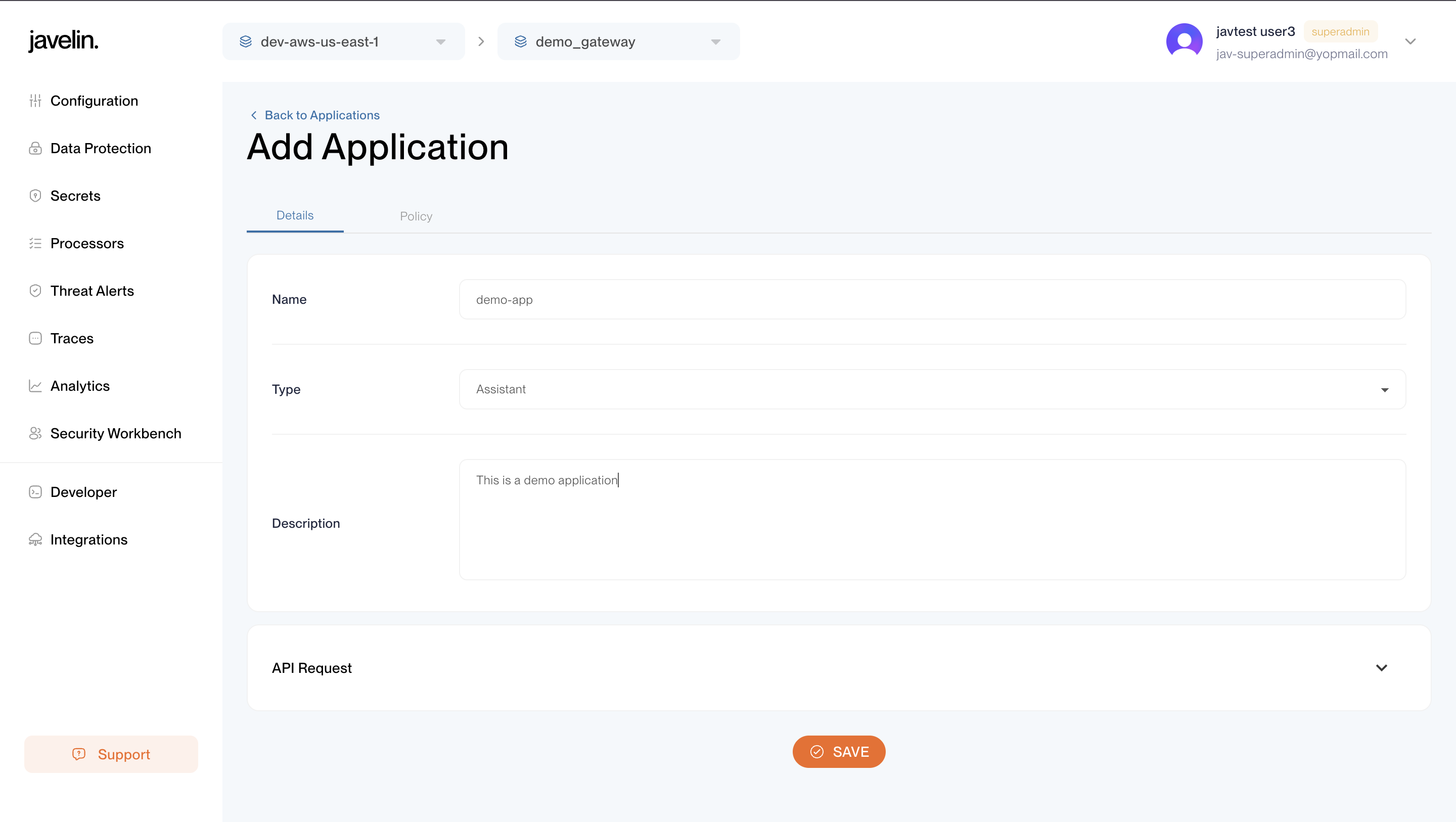 Add Application Form
