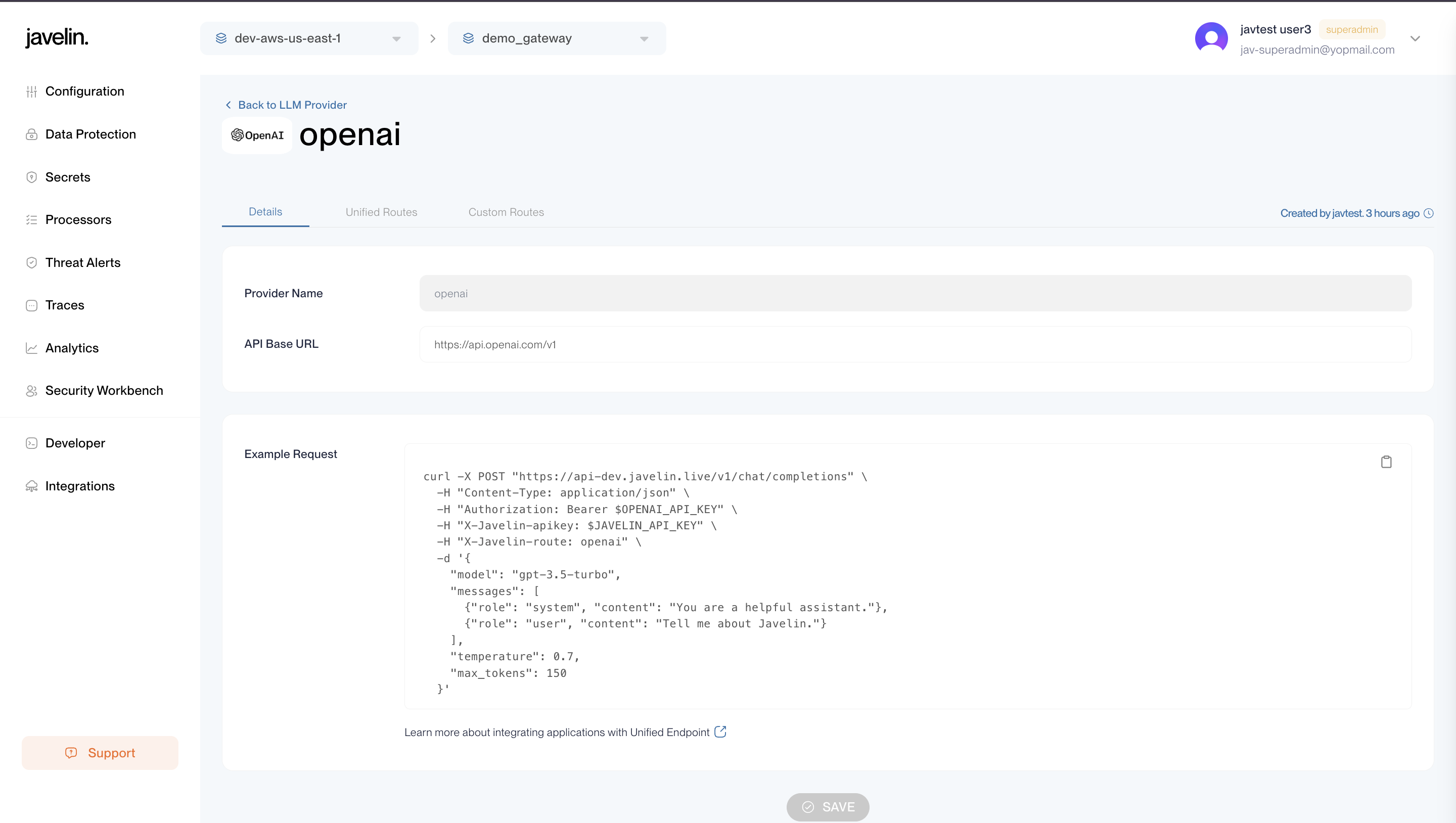 Provider Page